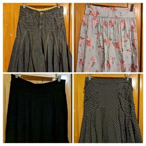 SOLD!!! 4 Skirt Bundle